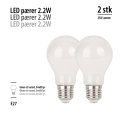 LED-filamentpærer 2,2 W E27 - 2-pk.